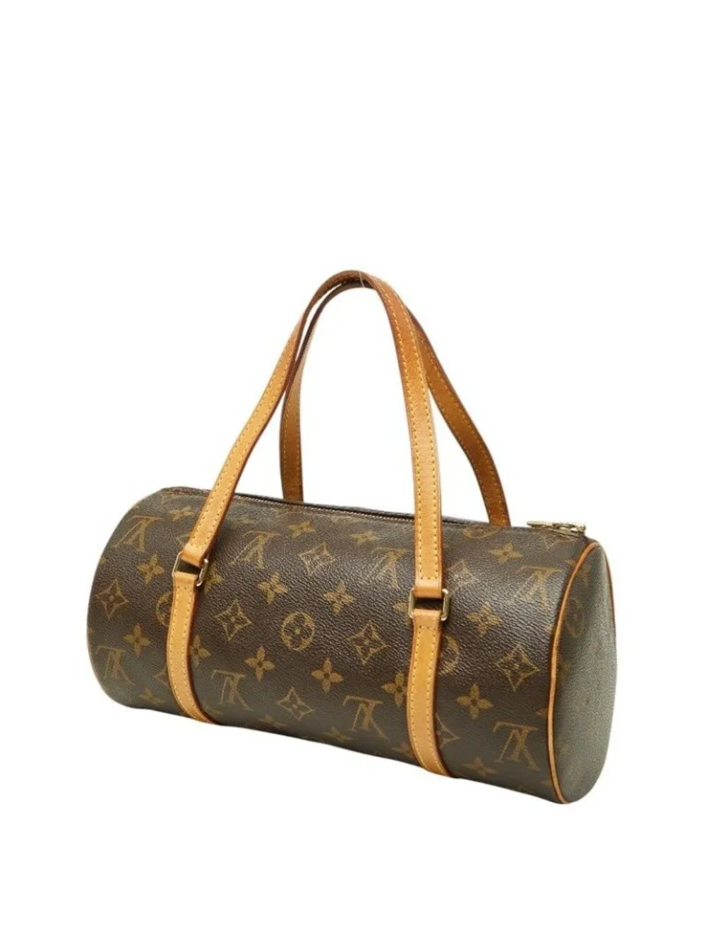 Louis Vuitton Monogram Papillon 26 Handbag Brown Leather